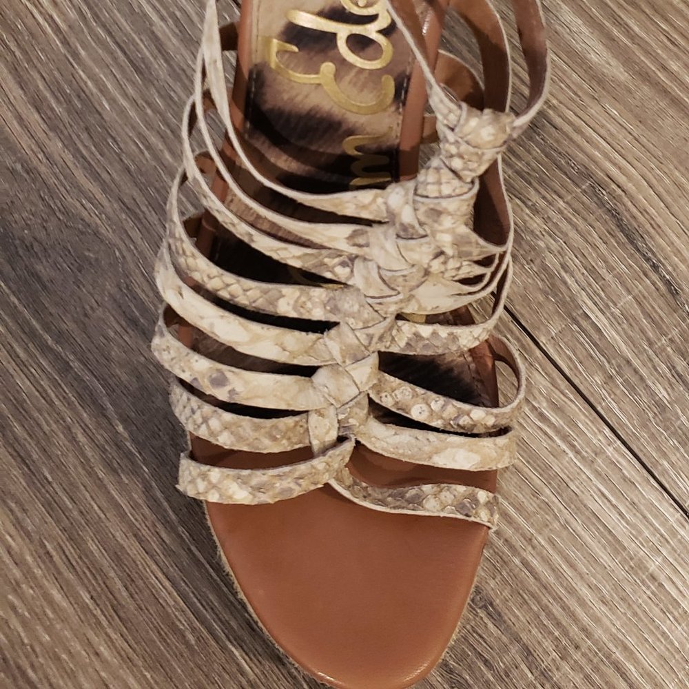 Nordstroms finest Sam Edelman's Snake-skin wedge